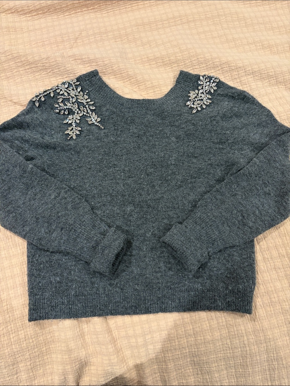 Veronica Beard Valerie Jeweled Sweater sz Small